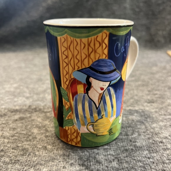 CAFE PARIS 4914 by Sango Women In Cafe Coffee Tea Mug Cup - Picture 2 of 8